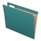 Pendaflex 1/5-Cut Tabs Letter Size Colored Hanging Folders - Teal (25/Box)